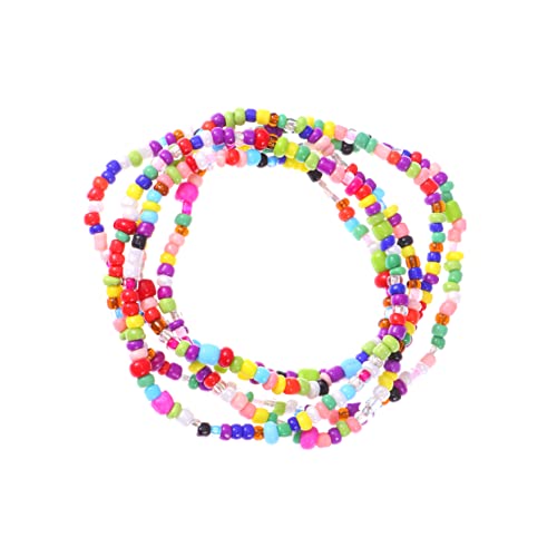 FRCOLOR 5stücke Taillenkette Für Damen Bunte Taillenkette Taillenkettengürtel Aus Reis Perle Für Kleid Und Sommerkleid Mittlere Für Taillengrößen von FRCOLOR
