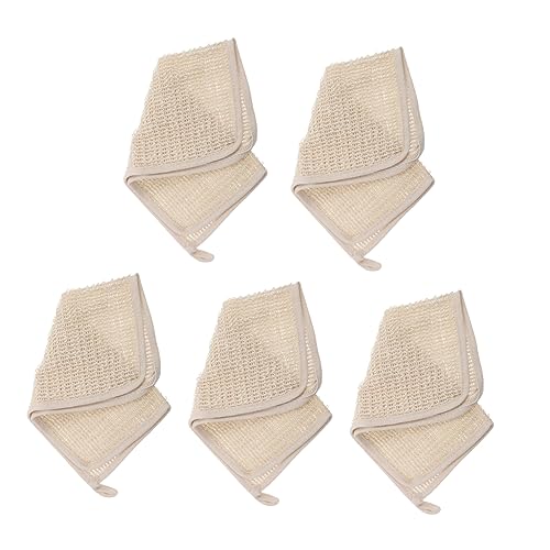 FRCOLOR 5stücke Gesichtswaschtuch Rückenschrubbtuch Duschtuch Quadratisches Badetuch Für Nacken Rücken Gesicht Beine Körper Haut Reinigung Werkzeug von FRCOLOR