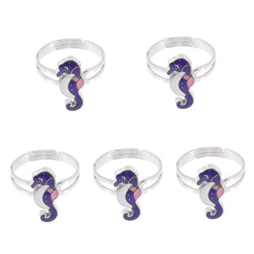 FRCOLOR 5 Stücke Temperatur Verfärbt Ring Ringe Die Ring Stimmung Schmuck Legierung von FRCOLOR