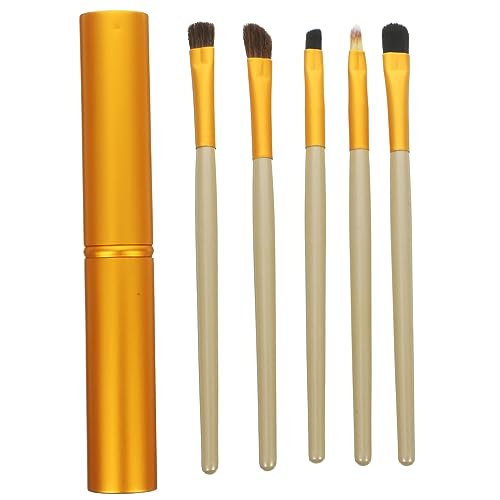 FRCOLOR Make-up Pinsel 5-teiliges Set Make-up-pinsel-set Lidschatten Augen-make-up-kits Augen-make-up-pinsel Eyeliner-pinsel Augenpinsel Holzgriff Suite Haupt Lidschatten Pinsel von FRCOLOR