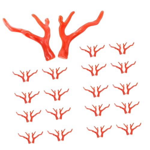 FRCOLOR 50 Stück DIY Weihnachts-haaraccessoires Rentiergeweih aus Kunststoff Langlebige Bastelverzierung für Haarspangen Stirnbänder Festliche Dekorationen Einfach zu Verwenden Warmes von FRCOLOR