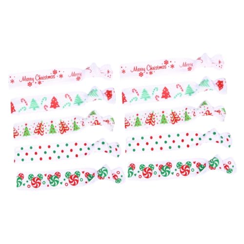 FRCOLOR 50 Stück Frauen Haargummi haarring hair scrunchies hairtinsle hair rings hair jewellery Haargummis für festliche Anlässe haaraccessoires Weihnachtshaargummi Haargummi bedrucken von FRCOLOR