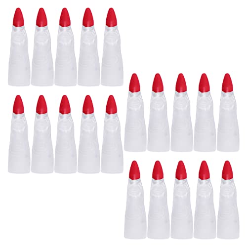 FRCOLOR 50 Stück Gel Hexen-zombie-finger Pfote Gefälschter Finger Der Zombiehexe Augapfel Reize Nail-art-pinsel Verpackung Aufkleber Fingerpuppen Falsch Kostüm Plastik Weiß von FRCOLOR
