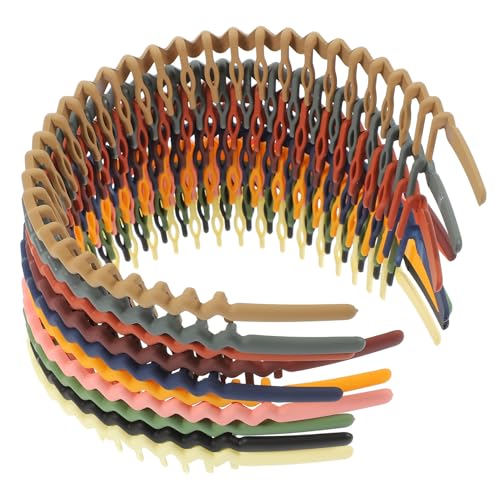 FRCOLOR 50 Stück Haarschmuck für Damen Haarband für lockiges Haar Haarband für verschiedene Frisuren Haarschmuck für Teenager und Frauen Damenstirnbänder für kurze haare Haargummi dicht von FRCOLOR