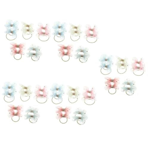 FRCOLOR 50 Stück Kaputte Dickdarm Haargummis Kleine Haarbänder Kleine Mädchen Haar Accessoires Mädchen Elastisches Haargummi Schleife Haarseil Schleifen Für Haare Mädchen von FRCOLOR