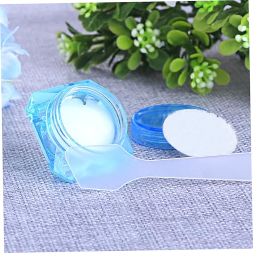 FRCOLOR 50 Stück Kosmetik Spatel Transparent Kunststoff Löffel für Gesichtscreme DIY Beauty Masken Auftragen Make Up Tool Probenahme Kunststoffspatel von FRCOLOR