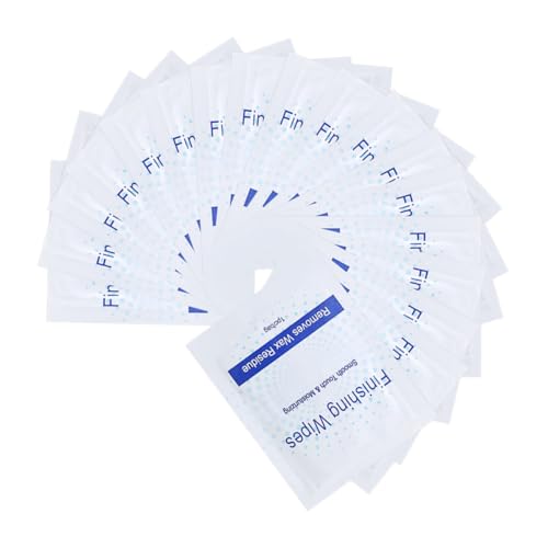 FRCOLOR 50 Stück Wax Reinigungstücher für Damen Einzeln Verpackte Wachsentferner Feuchttücher Gründliche Entfernung von Öl und Wachsresten für Glatte Haut Praktische Pflege Haarentfernung von FRCOLOR