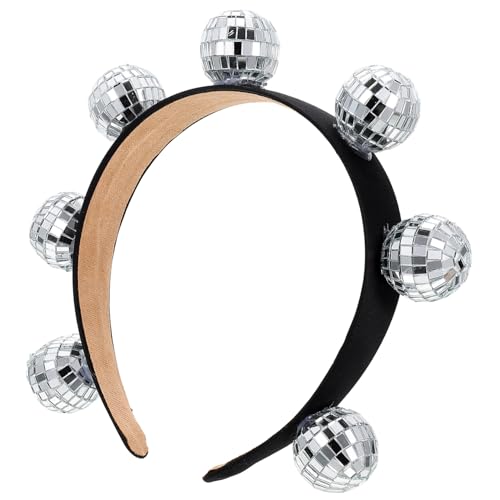 FRCOLOR 5St Disco Ball Stirnband weihnachtsdeko fasching haarreif Haarzubehör Haarband für Party Haargummi Bühnenrequisite Partyzubehör Requisiten Haarschmuck schmücken Damen von FRCOLOR