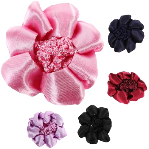 FRCOLOR 5 Stück Damen-haarnetze Ballett-dutt-netze Elastische Kopfbedeckungen Für Sport Arbeit Bühne Bequem Elastisch von FRCOLOR