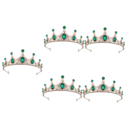 FRCOLOR 5stücke Party Krone Für Damen Haarschmuck Für Hochzeiten Geburtstagsfeiern Und Kostüm-events Glänzendes Haardekor Mit Funkelnden Strasssteinen Für Unvergessliche von FRCOLOR