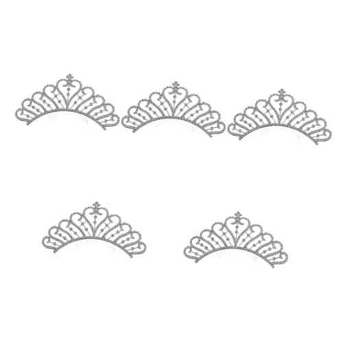 FRCOLOR 5 Stücke Hochzeit Haar Toer Elegante Braut Kopfschmuck Sicher Legierung Clip Krone Haarnadel Für Frauen Für Hens Party von FRCOLOR