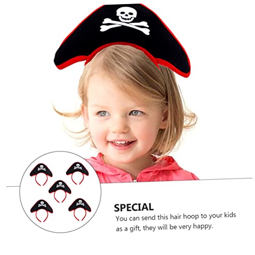 FRCOLOR 5stücke Teiliges Piratenschädel Haarband Mädchen Kostümaccessoires Für Halloween Und Mottopartys Für Kreative Und Bühnenauftritte von FRCOLOR