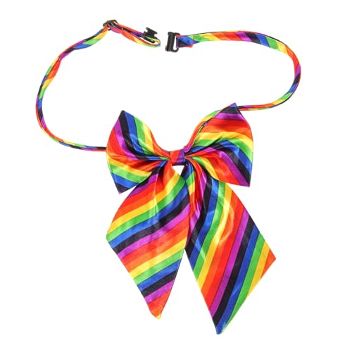 FRCOLOR 5St Regenbogen-Accessoires Regenbogen-Fliege dekorative Krawatte Stolz Dekorationen frauen dekore foto event bastelzeug Partyzubehör Fliegen dekorative Fliege Polyester von FRCOLOR