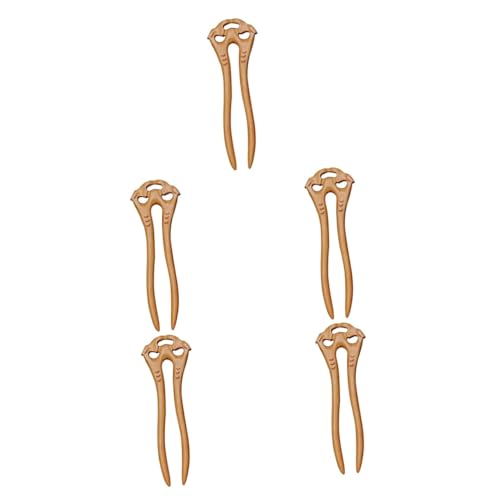 FRCOLOR 5stücke Retro Holz Haarnadel Für Damen U-form Haaraccessoire Aus Grünem Zedernholz Für Hochsteckfrisuren Fotorequisiten Und Traditionelle Kleidung von FRCOLOR