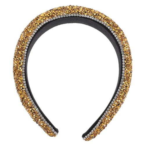 FRCOLOR 5st Barockes Stirnband Juwelenbesetzte Kopfbedeckungen Verzierte Stirnbänder Für Damen Strass-accessoires Für Frauen Perlenstirnband Für Frauen Damen-stirnband Flanell von FRCOLOR