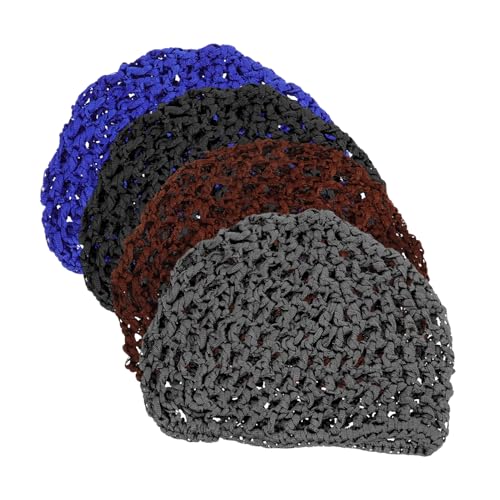 FRCOLOR Mehrzweck-schlafmütze für Damen 5 Stück Gehäkeltes Haarnetz Aus Netzstoff für Die Nacht Bequem Elastisch von FRCOLOR