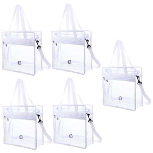 FRCOLOR 5St transparente PVC-Tasche Umhängetasche für Damengeldbörse Trendige Geldbörsen Damen geldbörsen weibliches Accessoire Frauen-Accessoire Bote transparente Tasche Handtasche Reisen von FRCOLOR