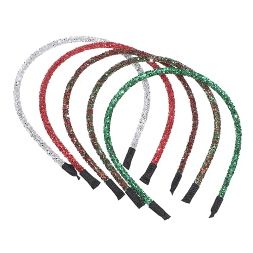 FRCOLOR 5stücke Teiliges Weihnachts-haarband Festliche Haarschmuck Für Partys Und Feiern Dekorative Stirnbänder Für Erwachsene von FRCOLOR