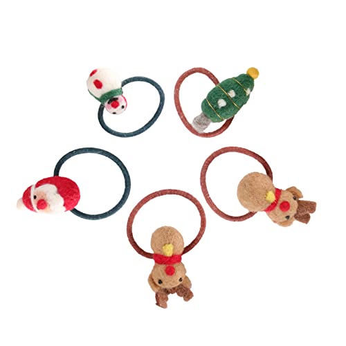 FRCOLOR 5stücke Teiliges Elastische Weihnachts-haarbänder Für Stilvolle Frisuren Für Partys Und Festliche Anlässe Für Damen Und Mädchen von FRCOLOR