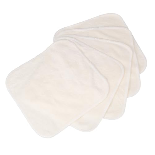 FRCOLOR 5stücke Wiederverwendbare Bambusfaser Gesichtsreinigungstücher Waschbare Quadratische Handtücher Für Hautpflege von FRCOLOR