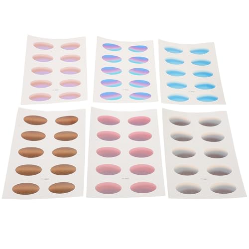 FRCOLOR 6 Blätter Temporäre Augen Make Up Sticker für Partys Festivals und Cosplay Gradient für Einen Professionellen Look FRCOLOR 6 Blätter Temporäre Augen Make Up Sticker für Partys Festivals und Cosplay Gradient für Einen Professionellen Look von FRCOLOR