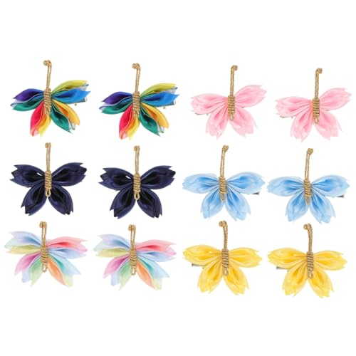 FRCOLOR Elegantes Schmetterlings-haarspangen-set 6 Paar Bezaubernde Formen Haar-accessoires Für Teenager-mädchen Für Den Alltag von FRCOLOR