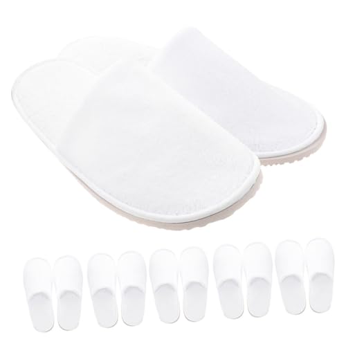FRCOLOR 6 Paare Gästehausschuhe Rutschfest Hotelpantoffeln für Damen und Herren Weiche Hausschuhe mit Dicker Sohle Bequem Warm Vielseitig für Zuhause Spa Reisen Geeignet von FRCOLOR