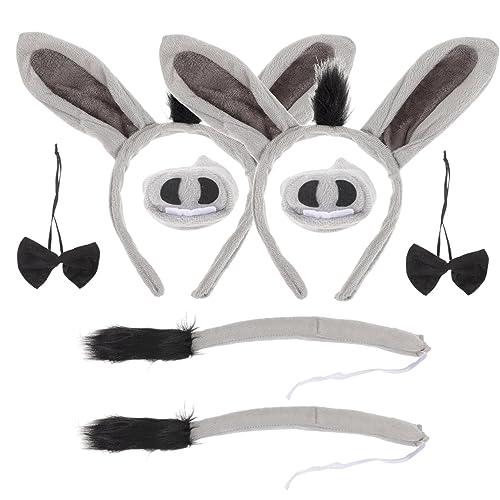 FRCOLOR 6 Sets Eselkostüm-requisiten Esel-nase Fliege Tier-anzieh-accessoire Für Jungen Und Mädchen Teenager von FRCOLOR