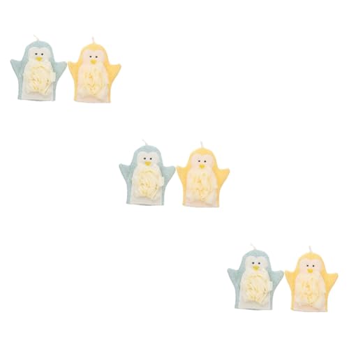 FRCOLOR 6 Stk Cartoon-Badehandschuhe Peelings für Kinder Körpertücher zum Duschen weiche Badetücher Badehandschuhe für Kinder Rückenwascher Luffa Badepuppe Peeling-Handtuch Badetuch Puffs von FRCOLOR