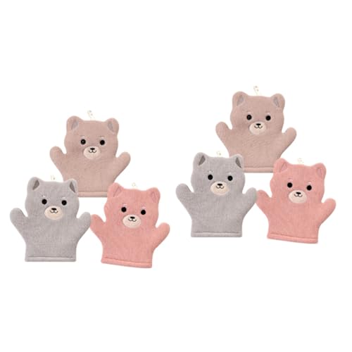 FRCOLOR Duschreiniger 6 Stk Cartoon- Handschuh abschleifen Huverbordes für Kinder Körperwäscher Peeling-Handschuhe für die Schönheit Erwachsener Badetuch den Schlamm hinunter Viskosefaser von FRCOLOR