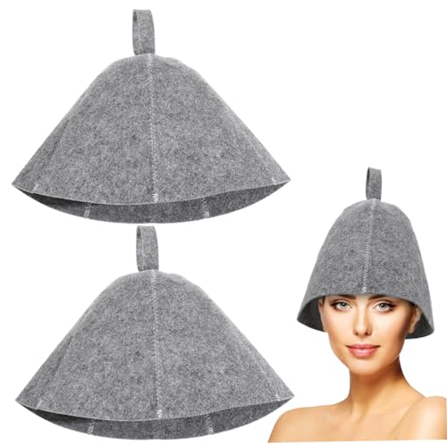 FRCOLOR 6 Stk Duschhaube saunahut saunakappe Mützen für Männer Russische Sauna Turban Kostüm Hüte trockener Dampfbadhut geschmeidiger Kopfschutz modisch Dampfraum Wollfilz Schal Damen von FRCOLOR