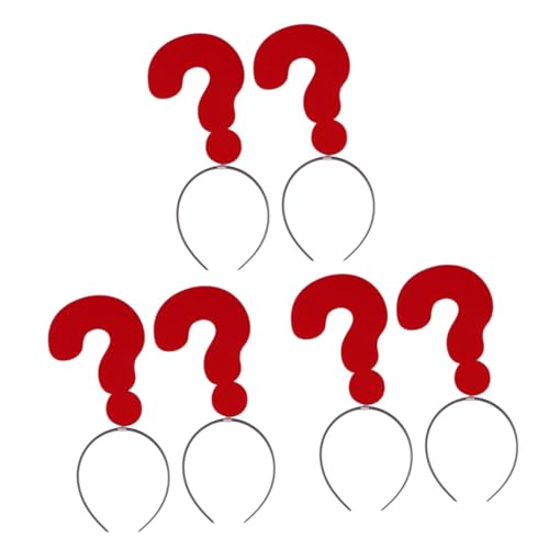 FRCOLOR 3er-sets Mit Fragen-haarband Für Erwachsene Jungen Und Mädchen Lustiges Modisches Stirnband Für Party Urlaub Weihnachten Maskerade Cosplay 2 Stück X 3 von FRCOLOR