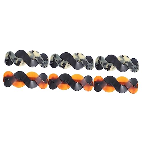 FRCOLOR 6 Stk Haarnadel Haarspangen Für Dickes Haar Haarklammer Klauenclips Für Dickes Haar Haarschmuck Für Frauen Große Haarspangen Für Frauen Manschette Damen Legierung Pferdeschwanz von FRCOLOR