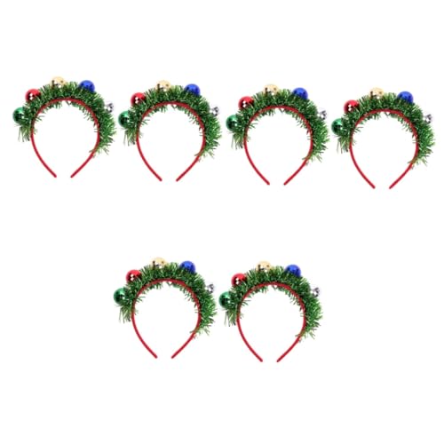 FRCOLOR 6 Stk Kopfbedeckung für die Weihnachtsfeier Schneemann-Weihnachtsdekorationen Kronen-Stirnband christmas decorations dekoration weihnachten Weihnachts-Spotlight-Ball-Stirnband von FRCOLOR