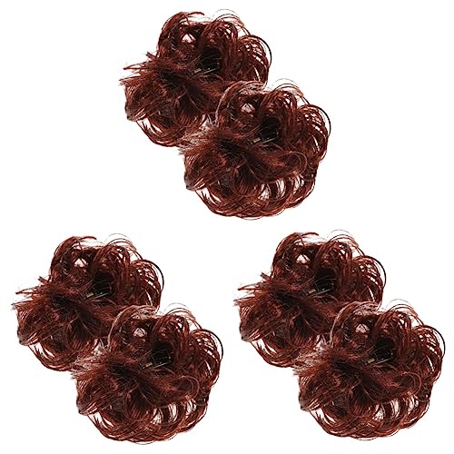 FRCOLOR 6 Stk Perücke Verstehe Haarverlängerung Brötchen Haarspangen Für Frauen Lockige Haarspangen Klaue Clips Haarspangen Lockige Haargummis Locken Haare Hoch Fräulein Ballaststoff von FRCOLOR