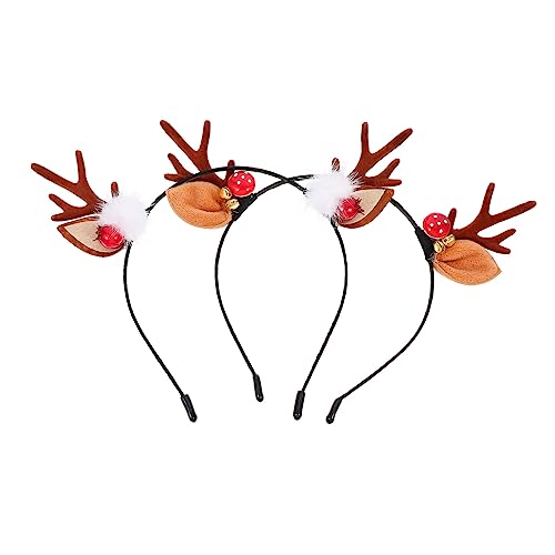FRCOLOR 6stücke Weihnachts-haarreifen Mit Rentierhörnern Lustige Antler Haarschmuck Für Festlichkeiten Und Partys Für Erwachsene Und Xmas-accessoire von FRCOLOR