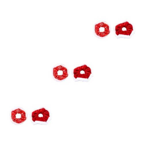 FRCOLOR 6 Stk Weihnachtshaargummi Urlaub Haargummis Haarschmuck Für Damen Weihnachtskopfschmuck Weihnachtshaarringe Haarschmuck Für Den Urlaub Haarpflegezubehör Weihnachtshaarseil Stoff von FRCOLOR