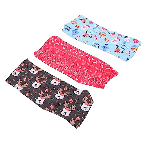 FRCOLOR 6 Stk Weihnachtsstirnband Stirnband Für Männer Rentier-schweißbänder Männer Stirnband Fußball-stirnbänder Kopfwickel Weihnachts-workout-stirnbänder Stillstirnbänder Polyester von FRCOLOR