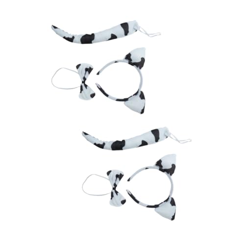 FRCOLOR 6stücke Teiliges Set Für Mädchen Cartoon Kuh Kostüm Mit Haarreif Fliege Und Für Kostümpartys Theateraufführungen Und Halloween-verkleidungen von FRCOLOR