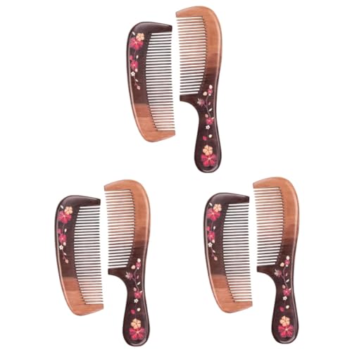 FRCOLOR 6 Stück 1 Haarkamm Behandeln Kamm Zum Toupieren Der Haare Massagekamm Für Die Kopfhaut Handgefertigter Kamm Damen Haarkamm Kamm Zum Stylen Haarkämme Kopfhaut-massagekamm Coffee von FRCOLOR