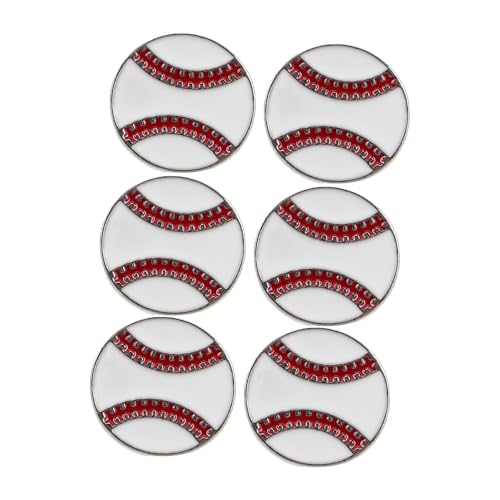 FRCOLOR 6stücke Sportliche Baseball Broschen Für Strickjacken Und Schals Anstecker Für Hemdkragen Und Kleidung Accessoires Für von FRCOLOR