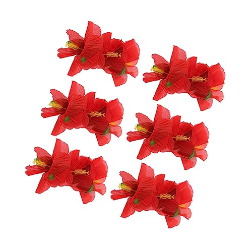 FRCOLOR 6st Hibiskusblüten-haarspangen Haarklammer Blumenhaarspangen Für Frauen Hawaiianische Blumen Haarspangen Brautkopfschmuck Für Die Hochzeit Böhmen Phalaenopsis-orchidee Fräulein von FRCOLOR