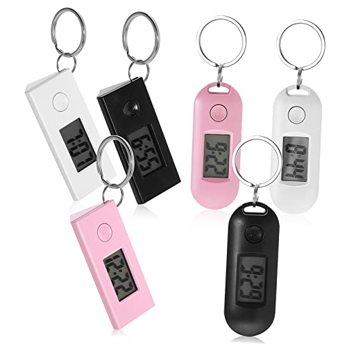 FRCOLOR 6 Stück Digitale Schlüsselanhängeruhren Elektronische Taschenuhren für Krankenschwestern Täglichen Gebrauch von FRCOLOR