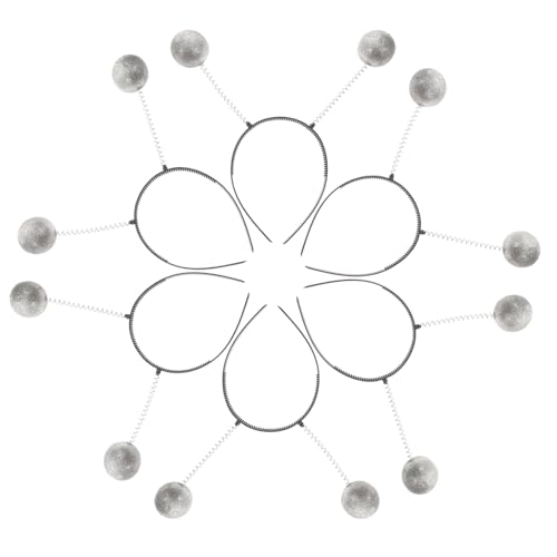 FRCOLOR 6 Stück Glitzer-Haarbänder haarband hair-band die interessanten Kostümzubehör Silberfarben haar band hairband party sachen hairwrap Frühlingshaarbänder Haarbänder für Silver von FRCOLOR