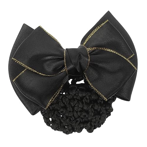 FRCOLOR 6 Stück Haar Accessoires Schleife Haarnetz Duttnetz Für Haarspange Haarspange Haarknotenabdeckungen Damenperücken Haarknoten Schleife Haarschmuck Für Frauen Haar Donut von FRCOLOR