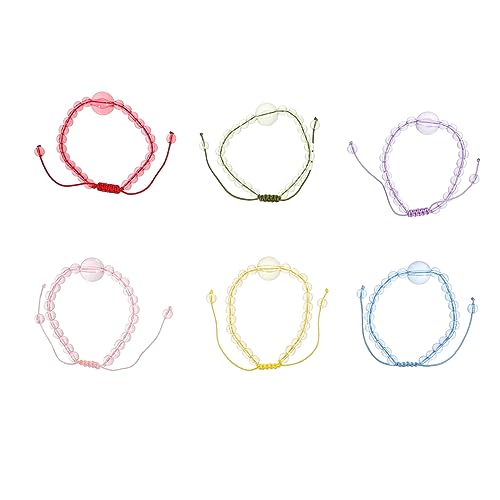 FRCOLOR 6 Stück Kinderarmbänder Perlen Verstellbare Handgelenkarmbänder für Armbänder Diy Bastelset für Mitgebsel von FRCOLOR
