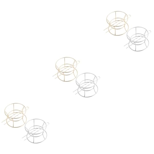 FRCOLOR 6 Stück Metallschüssel Haarnadel Haarstäbchen Für Dutts Vintage Mädchen Haarspangen Donut Halter Haar Accessoires Für Mädchen Haar Manschettenklammern Chinesische Haar von FRCOLOR