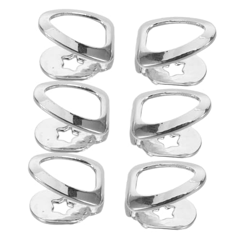 FRCOLOR 6stücke Metall Hip-hop-mundgrill Einzelne Grillkappe Aus Kupfer Für Oberen Zahn Modeschmuck Rapper-requisite Hip-hop-accessoire Für Partys von FRCOLOR