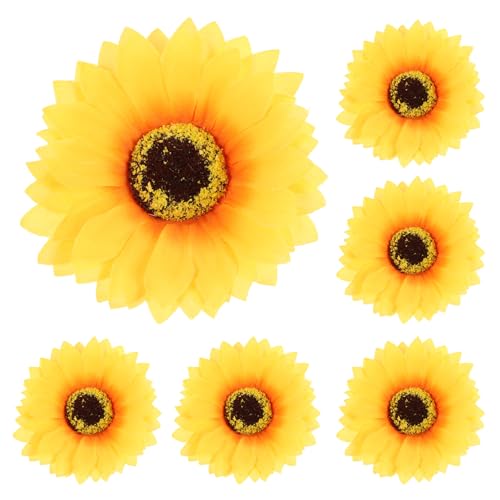 FRCOLOR 6 Stück Sonnenblumen-Haarspangen Gänseblümchen-Haarspangen Strand-Haarnadeln Für Frauen Und Mädchen Haarstyling von FRCOLOR