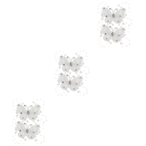 FRCOLOR 6 Stück Spitze Schmetterling Haarspange Braut Haarspange Strass Haarspange Strass Haarspangen Für Frauen Schmetterlinge Haarspangen Kinder Haarspangen Blumen Haarspange Haarnadel von FRCOLOR